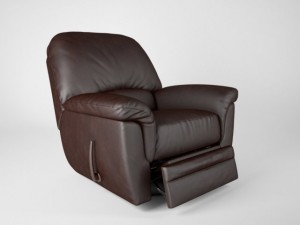 armchair with recliner Modelo 3D