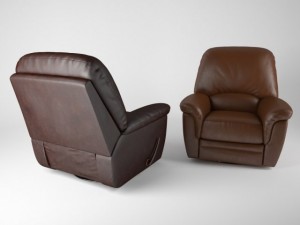 armchair with recliner Modelo 3D