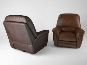 armchair with recliner 3D Model