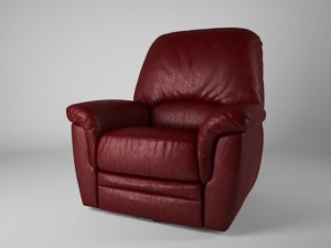 armchair with recliner Modelo 3D