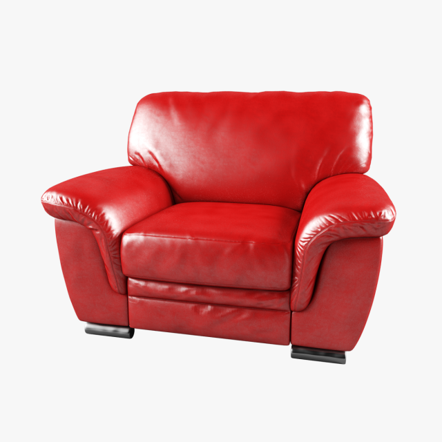 modern leather armchair Modelo 3D .c4d .max .obj .3ds .fbx .stl .blend 