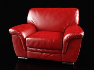 modern leather armchair Modelo 3D