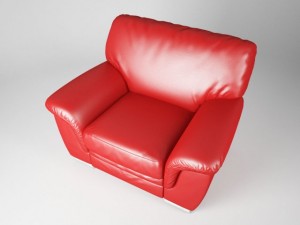 modern leather armchair Modelo 3D