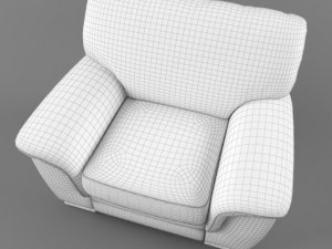 modern leather armchair Modelo 3D