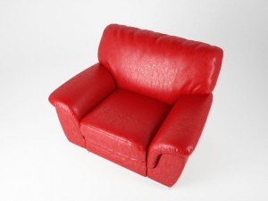modern leather armchair Modelo 3D