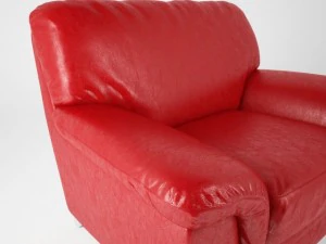 modern leather armchair 3D Model
