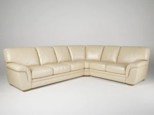 corner leather sofa 3D Model