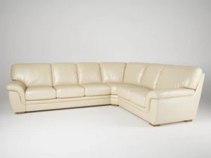 corner leather sofa 3D Model