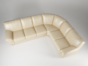 corner leather sofa 3D Model