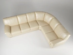 corner leather sofa 3D Model