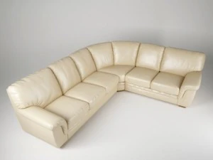 corner leather sofa 3D Model
