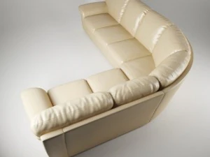 corner leather sofa 3D Model
