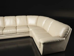 corner leather sofa 3D Model