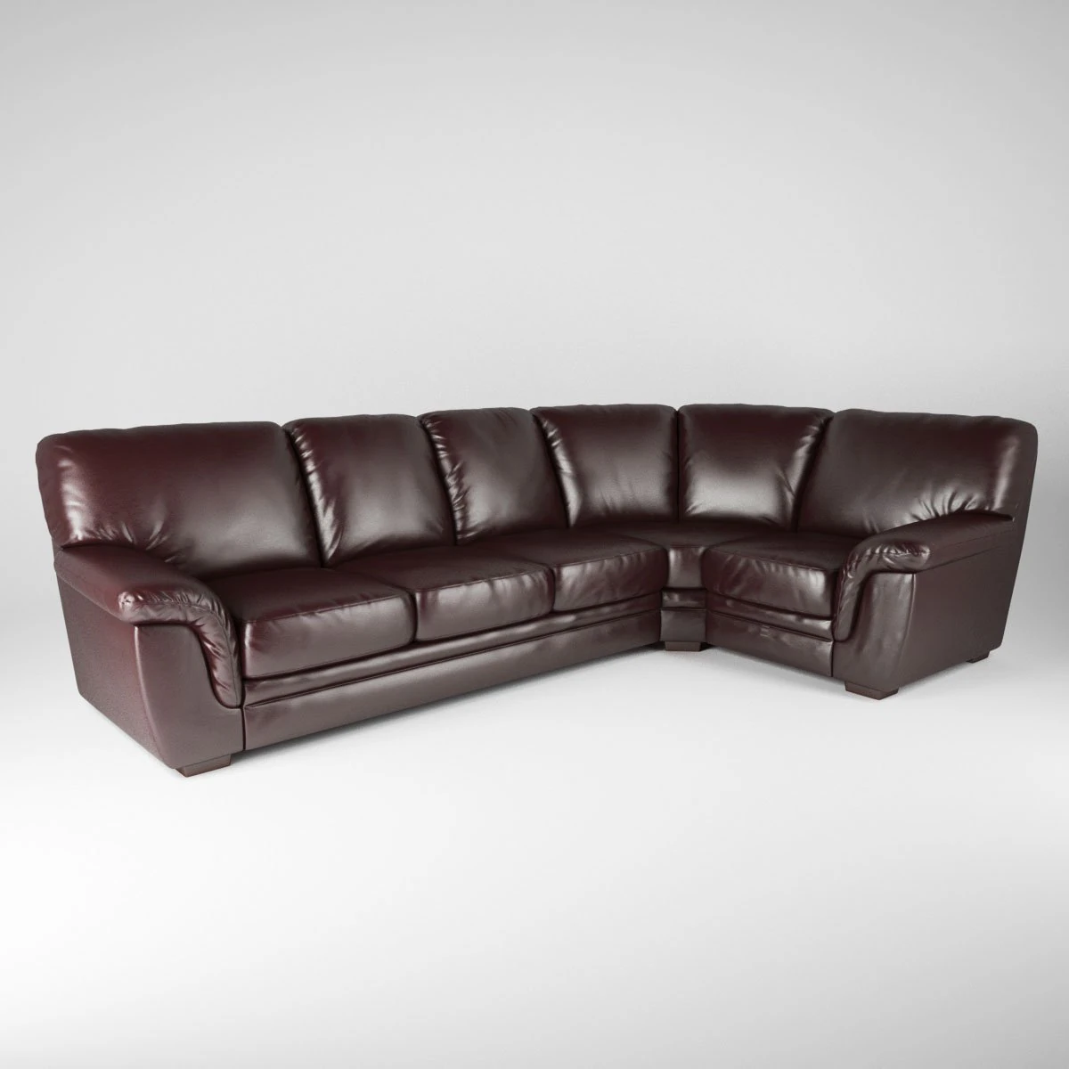 right hand facing corner sofa 3D Model .c4d .max .obj .3ds .fbx .stl .blend 