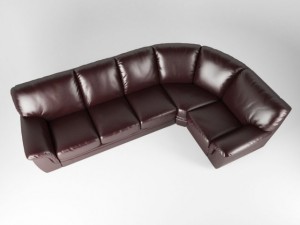 right hand facing corner sofa 3D Model