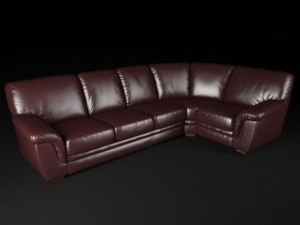 right hand facing corner sofa 3D Model