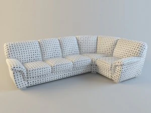 right hand facing corner sofa 3D Model