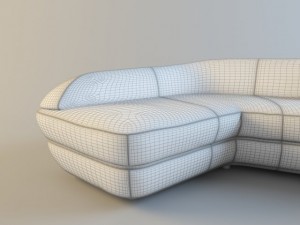 oraito modular sofa Modèle 3D