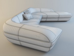 oraito modular sofa Modèle 3D