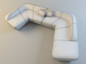 oraito modular sofa Modèle 3D