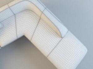 oraito modular sofa Modèle 3D