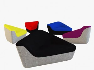 seating stones 3D Model