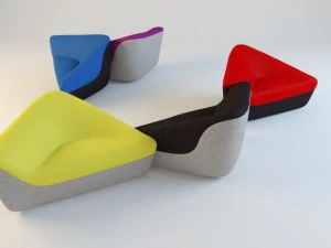 seating stones 3D Model
