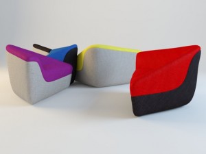 seating stones Modelo 3D