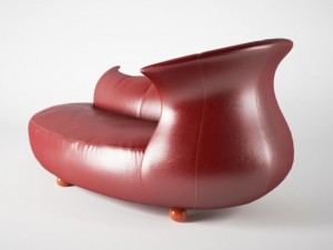amphora couch red leather Modelo 3D
