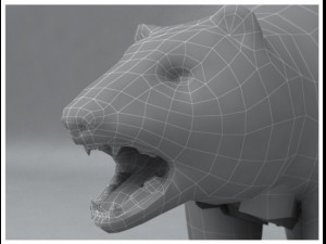 polar white bear rigged Modèle 3D