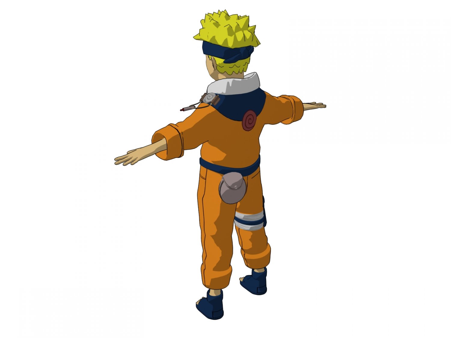 Naruto 3D Model in Cartoon 3DExport