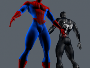 body spider man Model 3D
