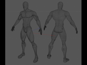 body spider man Model 3D