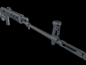 ak svd sniper russe 3D 模型