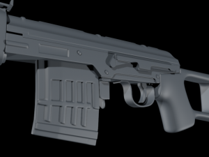 ak svd sniper russe 3D 模型
