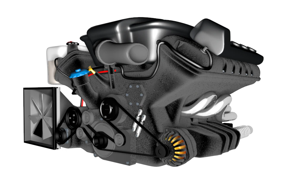 motor 3D Model .c4d .max .obj .3ds .fbx .stl .blend