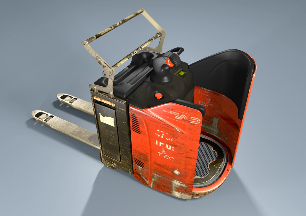 forklift type 1 3D Model .c4d .max .obj .3ds .fbx .stl .blend 