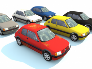 peugeot 205 3D Model