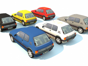 peugeot 205 Modelo 3D