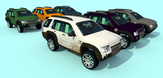 rover 4x4 3D 模型 .c4d .max .obj .3ds .fbx .stl .blend 