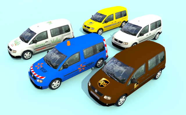 company car Modèle 3D .c4d .max .obj .3ds .fbx .stl .blend 