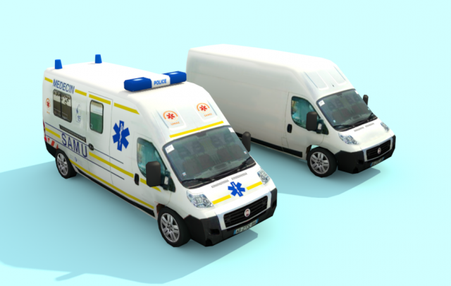 van of french 3D 模型 .c4d .max .obj .3ds .fbx .stl .blend 