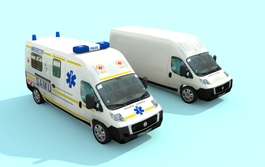 van of french 3D Model .c4d .max .obj .3ds .fbx .stl .blend 
