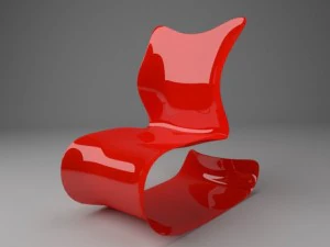 창의적인 의자 3D 모델