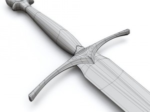 medieval sword Model 3D