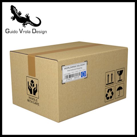 cardboard shipping carton 3D Model .c4d .max .obj .3ds .fbx .stl .blend 