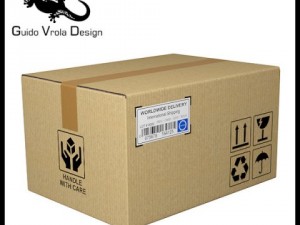 cardboard shipping carton 3D Model