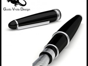 luxury fountain pen 3D Model
