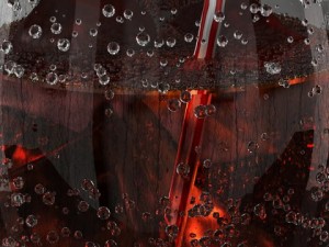 cold soda in glass with straw 3D Model