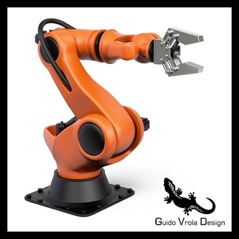 industrial robot Model 3D .c4d .max .obj .3ds .fbx .stl .blend 
